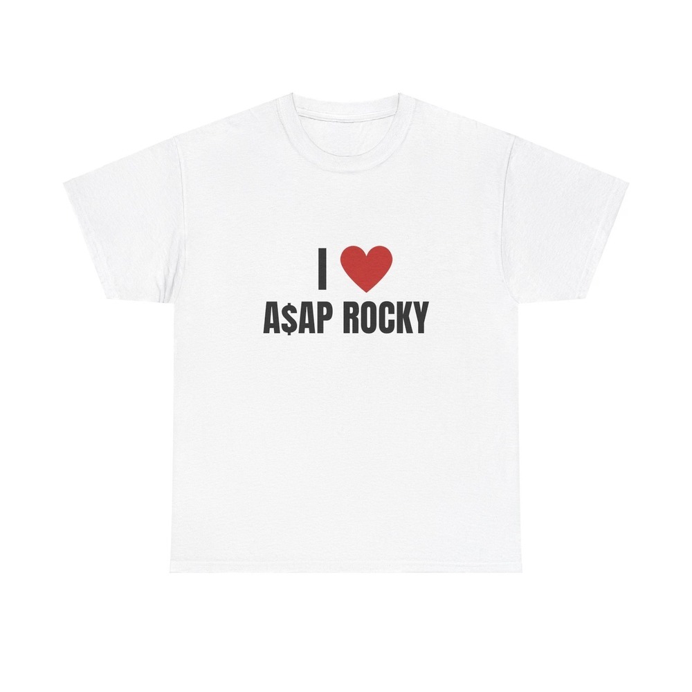 I Love Asap Rocky Heavy Shirt Graphic T-Shirt Unisex Y2K Gift Graphic